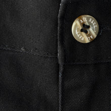 Load image into Gallery viewer, Black Regular Fit Cotton Poly Pants