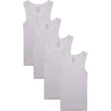 Load image into Gallery viewer, Boys White Undershirt 4 Pack