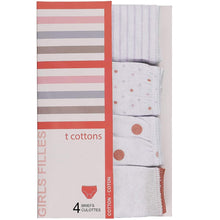 Load image into Gallery viewer, Girls Orange and Lavender Briefs 4 Pack