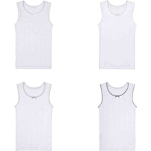 Load image into Gallery viewer, Girls Eyelet Undershirt 4 Pack