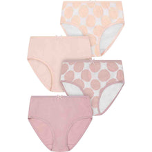 Load image into Gallery viewer, Girls Dot Pattern Briefs 4 Pack