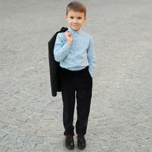 Load image into Gallery viewer, Black Slim Fit Shabbos Pants