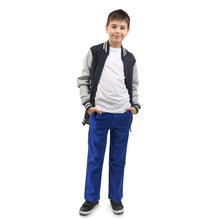 Load image into Gallery viewer, Indigo Regular Fit Cotton Poly Pants