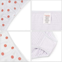 Load image into Gallery viewer, Girls Orange and Lavender Briefs 4 Pack