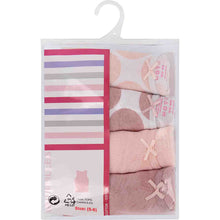 Load image into Gallery viewer, Girls Dot Pattern Undershirt 4 Pack