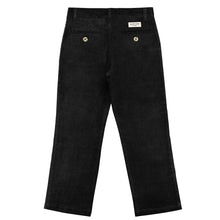 Load image into Gallery viewer, Black Slim Fit Corduroy Pants