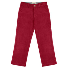Load image into Gallery viewer, Burgundy Regular Fit Corduroy Pants