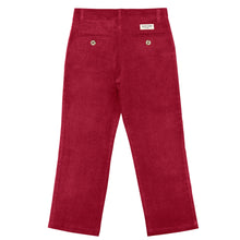 Load image into Gallery viewer, Burgundy Regular Fit Corduroy Pants