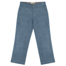 Load image into Gallery viewer, Denim Blue Regular Fit Corduroy Pants
