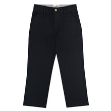 Load image into Gallery viewer, Navy Regular Fit Cotton Poly Pants
