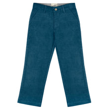 Load image into Gallery viewer, Teal Regular Fit Corduroy Pants