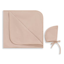 Load image into Gallery viewer, Ribbon Detail Hat and Blanket Set Beige

