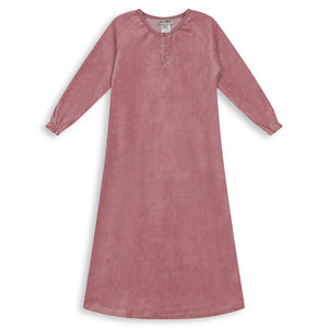 Buttoned Lounge Dress Dusty Pink