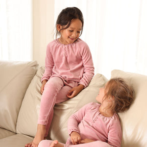 Buttoned Lounge 2 Piece Dusty Pink