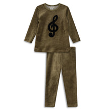 Load image into Gallery viewer, Musical Note Lounge 2 Piece Olive

