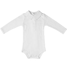 Load image into Gallery viewer, Baby Boy Long Sleeve Collar Onesie Bodysuit

