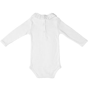 Baby Girl Long Sleeve Collar Onesie Bodysuit