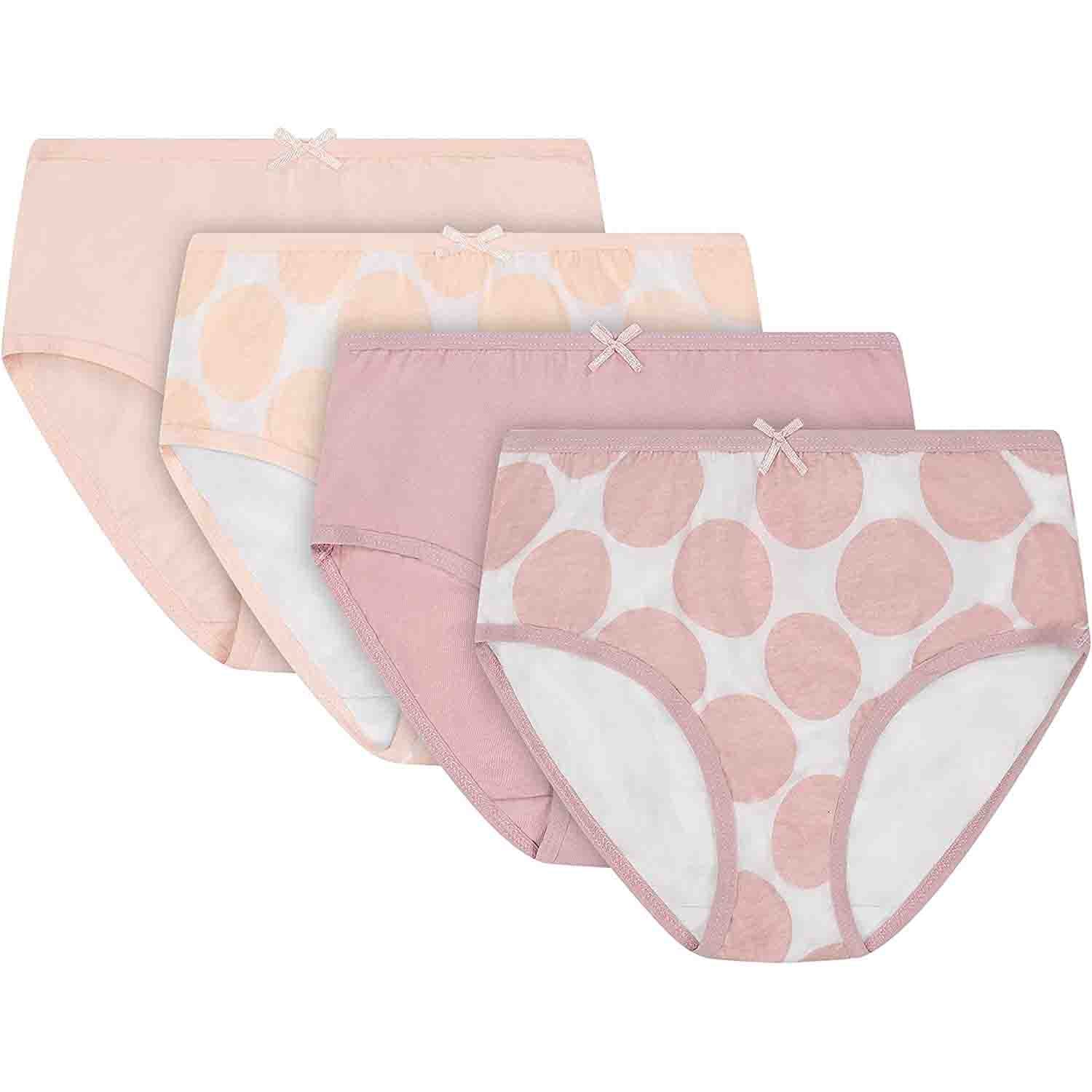 Slenders 4 Pack Cotton Midi Brief BF84 Pink Small, Pink, Small