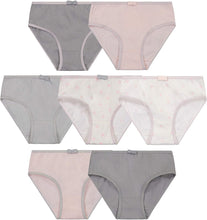 Load image into Gallery viewer, Girls 7 Day Pack Briefs Assorted Colors
