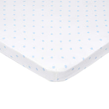 Load image into Gallery viewer, Fitted Sheets Blue Polka Dots
