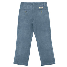Load image into Gallery viewer, Denim Blue Regular Fit Corduroy Pants
