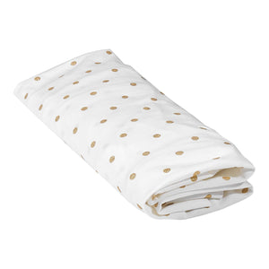 Fitted Sheets Gold Polka Dots