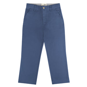 Indigo Regular Fit Cotton Poly Pants