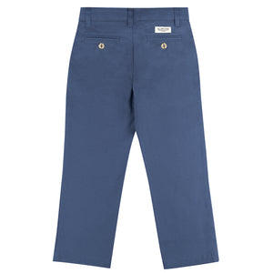 Indigo Regular Fit Cotton Poly Pants