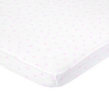 Load image into Gallery viewer, Fitted Sheets Pink Star
